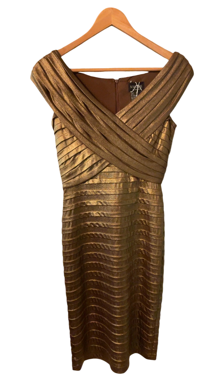 xscape gold dress Amazon.com: Xscape Off-The-Shoulder Long Glitter Dress Sand 4 : Clothing, Shoes & Jewelry