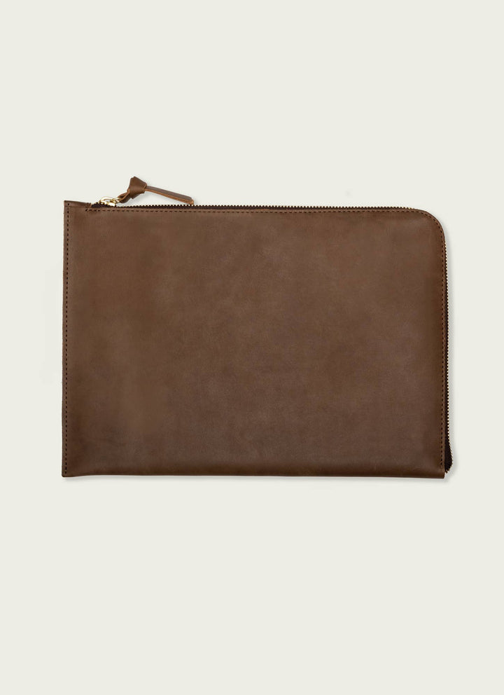 WP Standard - 13'' Leather Laptop Sleeve in Olive