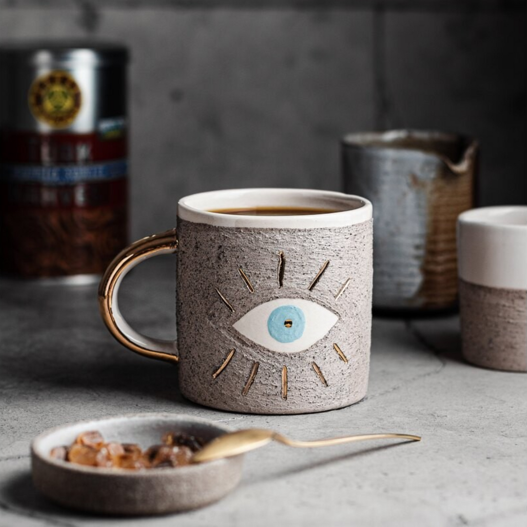 House Of Motifs - Coffee Cup  | Evil Eye 11.83 oz.
