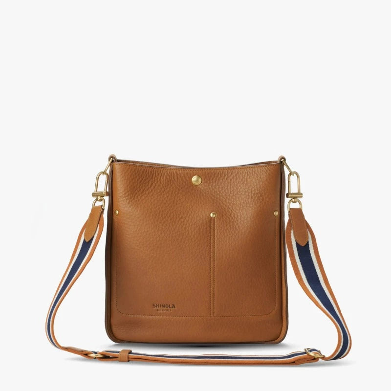 Shinola Pocket Crossbody Bag Tan