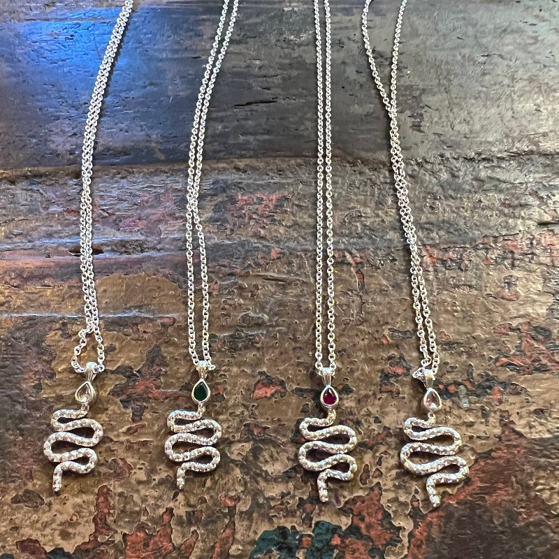 Sterling Silver and Precious Gemstone Necklace