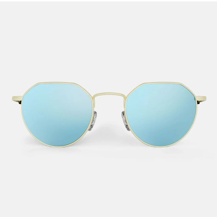 Randolph Hamilton Sunglasses -22k Champagne Gold & Mystic Blue (HN002)