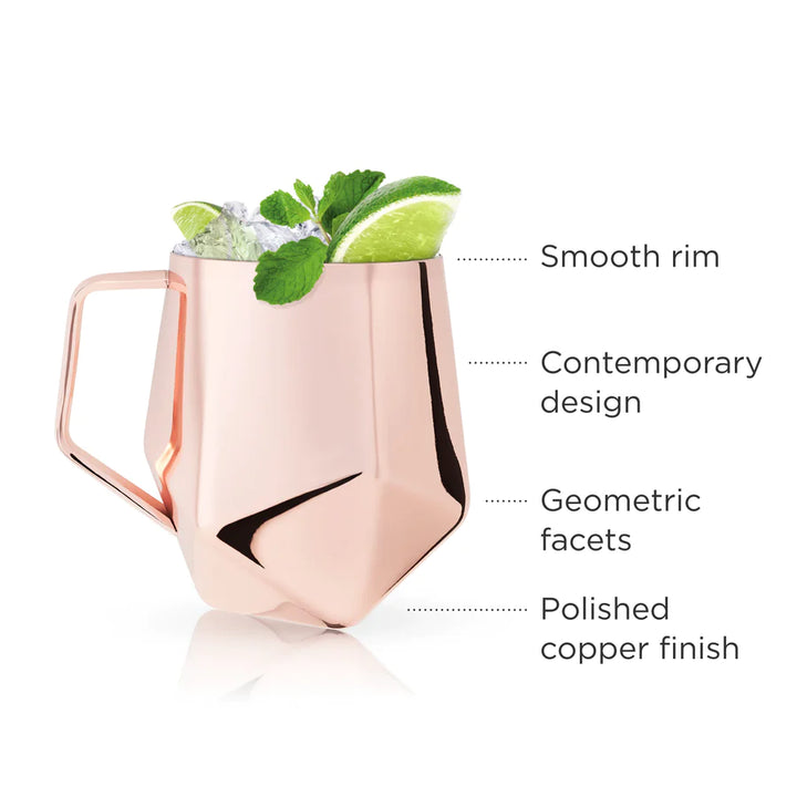 Viski Faceted Moscow Mule Mug