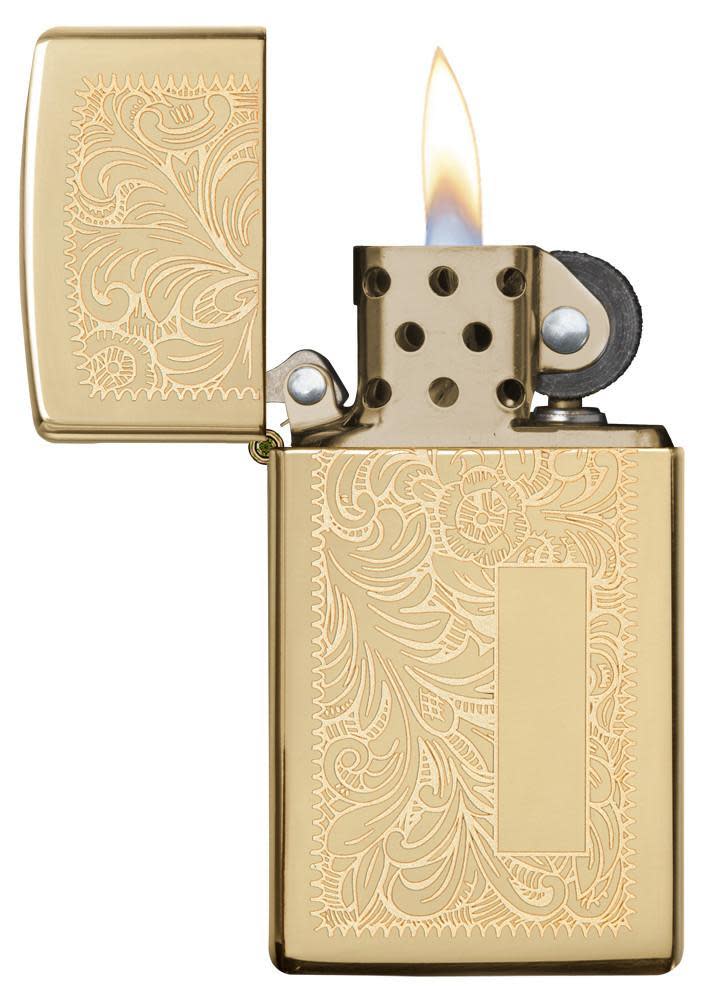 Zippo Lighters | Slim Brass Venetian