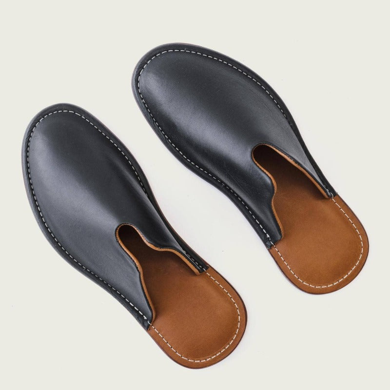 WP Standard - Mr. Grumpy Leather Shearling Slippers