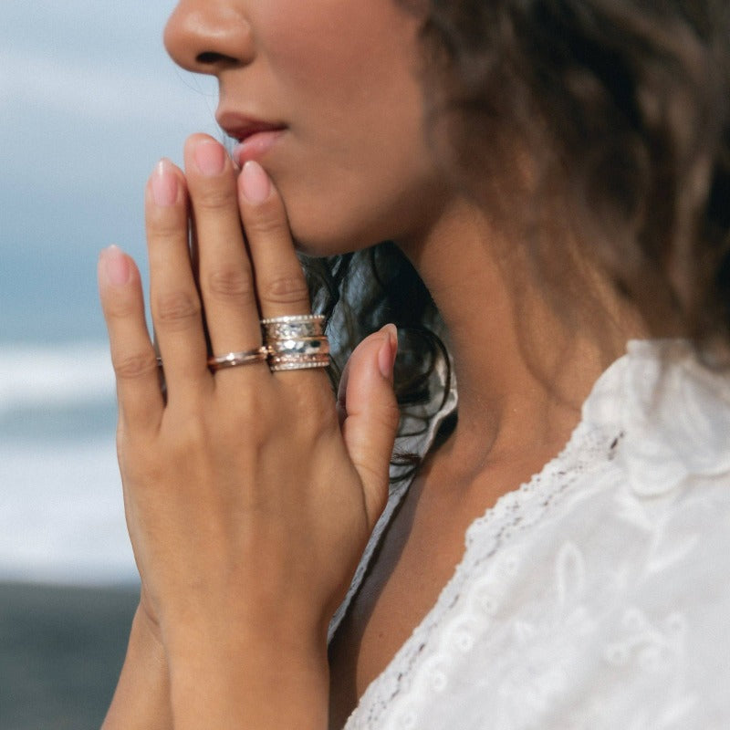 meditation spinning ring | namaste