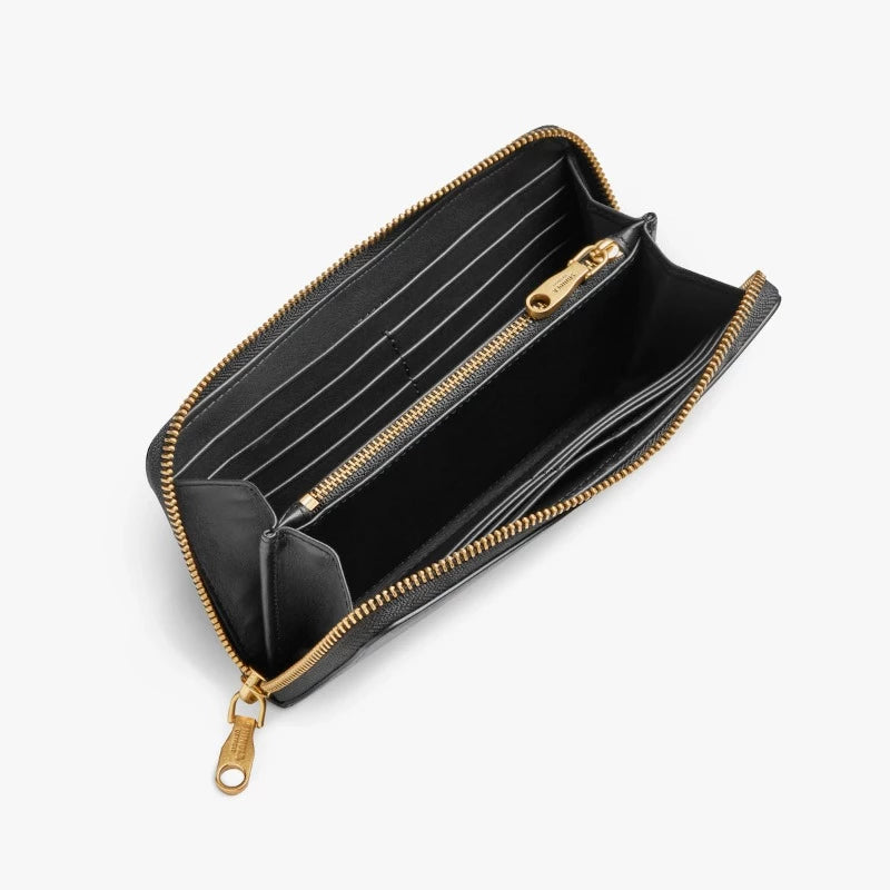 Shinola Pocket Zip Wallet Black