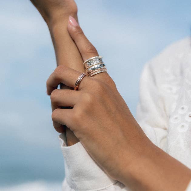 meditation spinning ring | namaste