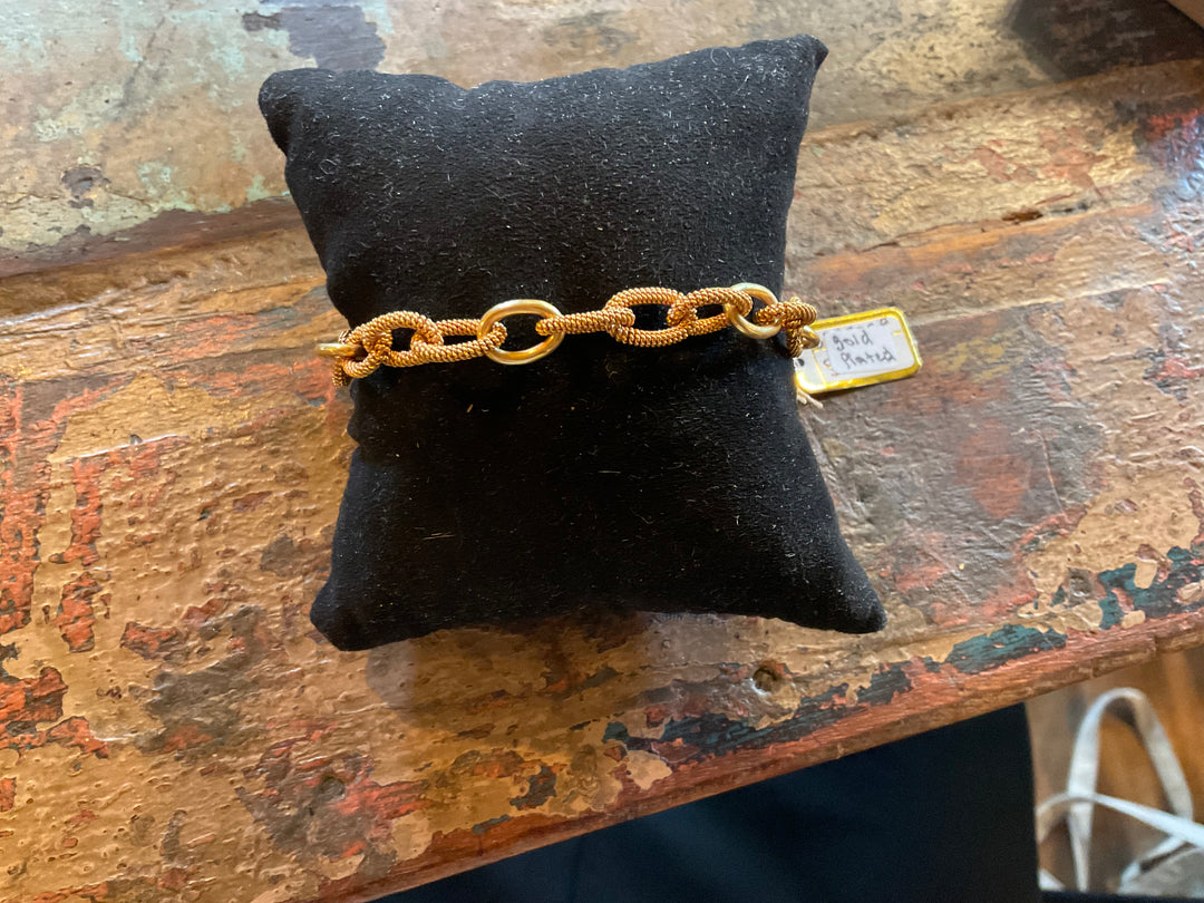 Nepalese Gold Plated 22k Chain Bracelet