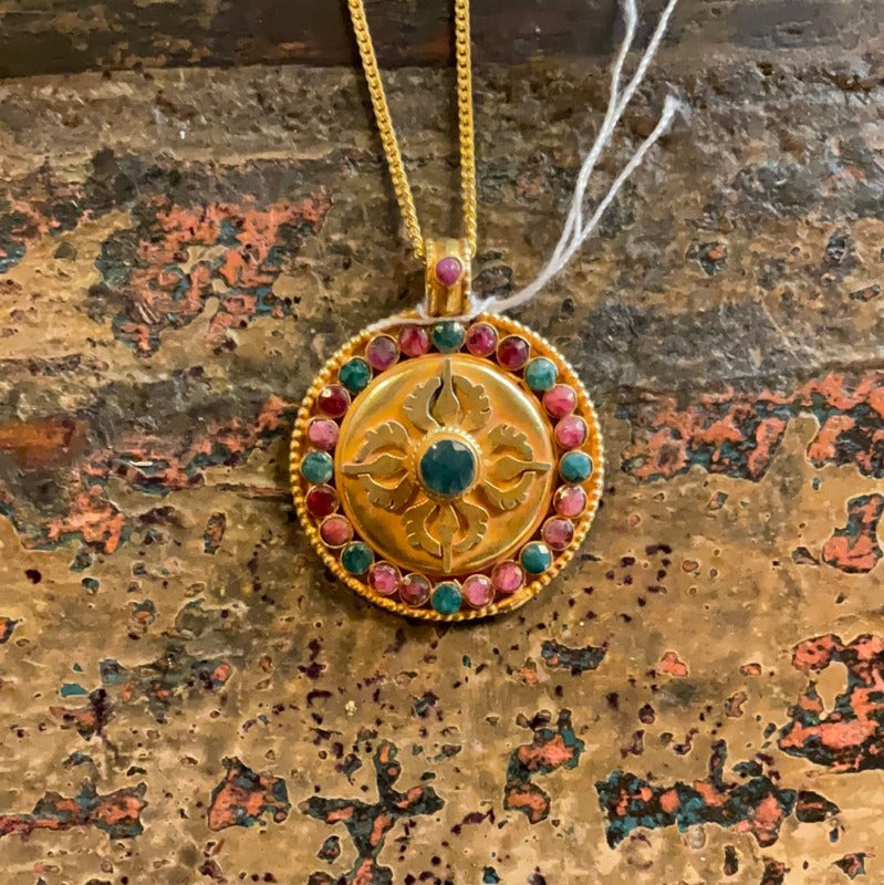 Nepali Gold Plated 22k Small Pendant