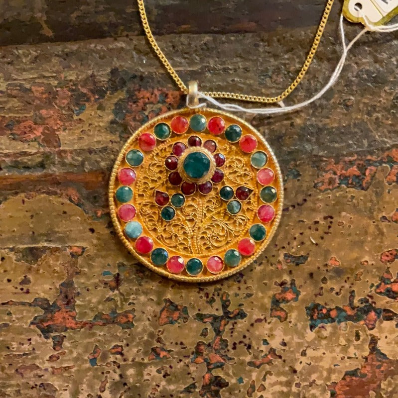 Nepali Gold Plated 22k Pendant