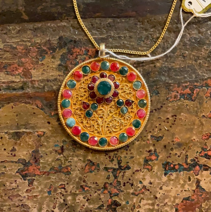 Nepali Gold Plated 22k Pendant
