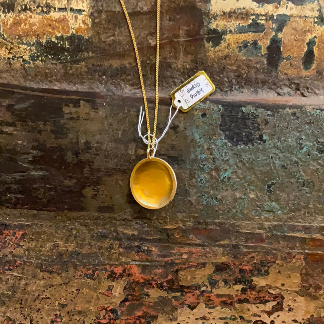 Nepali Gold Plated 22k Small Pendant
