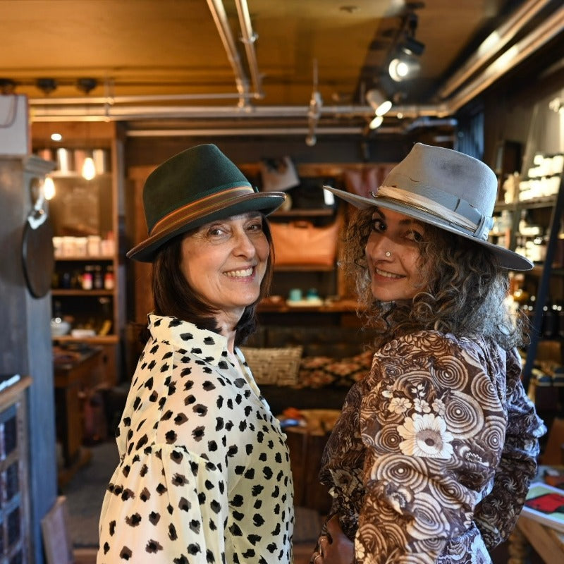 Cha Cha's House of Ill Repute "Dunn" Silver Sand Distressed Wool Fedora