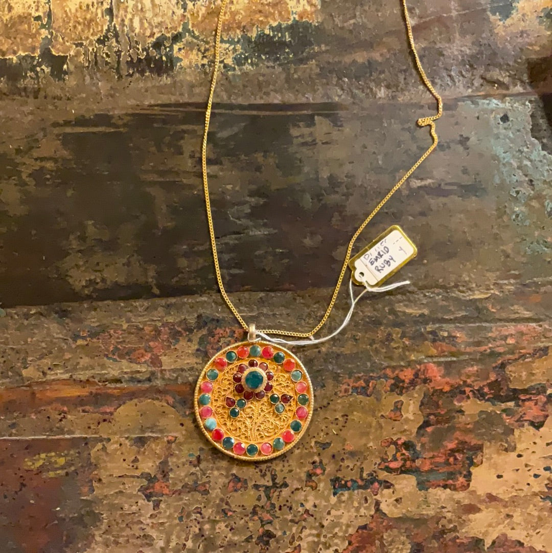 Nepali Gold Plated 22k Pendant