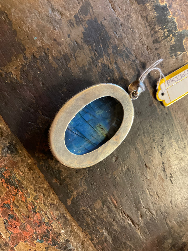 Nepali Labradorite Silver Pendant