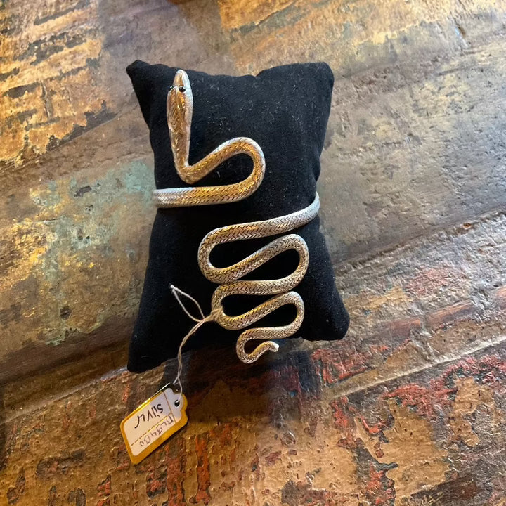 Nepali Silver Snake Bracelet