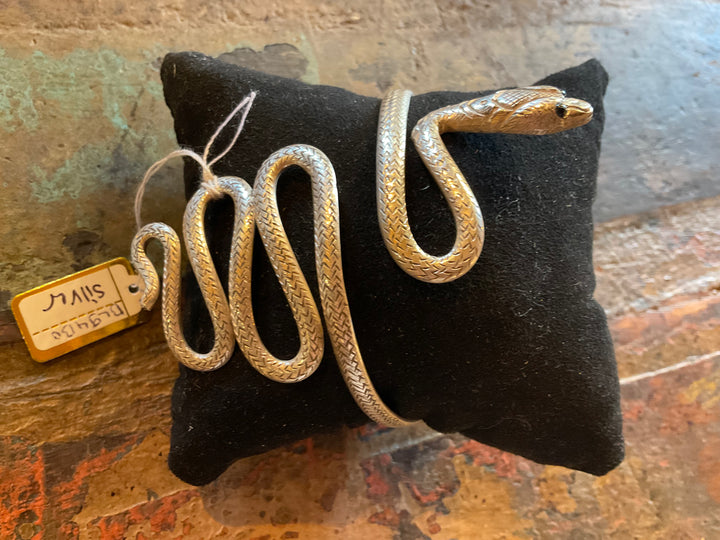 Nepali Silver Snake Bracelet