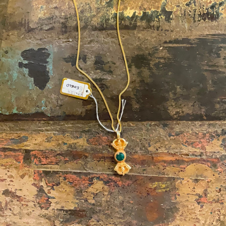 Nepali Gold Plated 22k Single Dorge Pendant