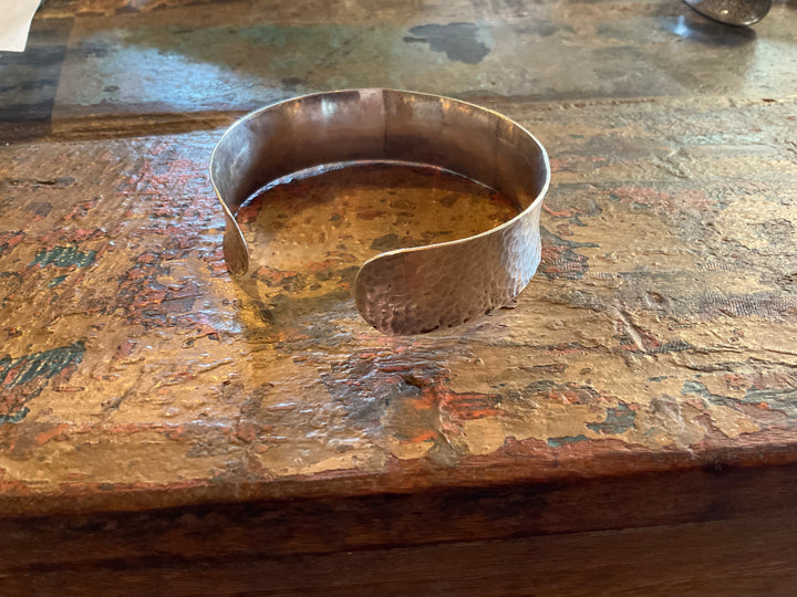 Nepali Hammered Silver Bangle Bracelet