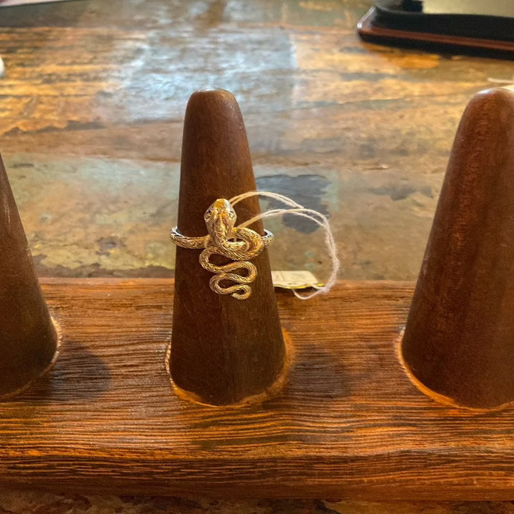 Nepali Silver Snake Ring