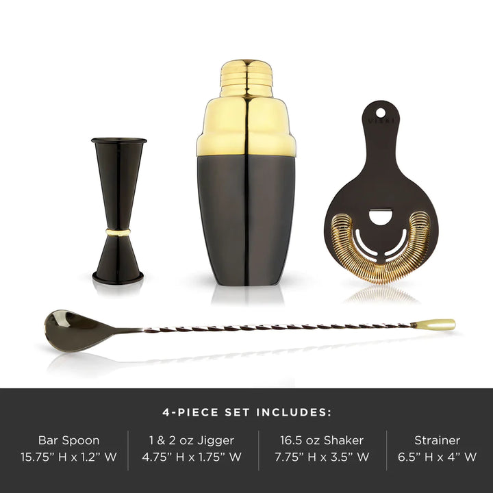 Viski Two Toned Barware Set