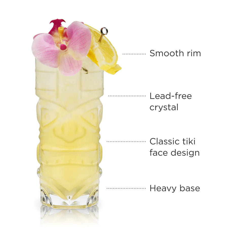 Viski Pacific Crystal Tiki Glasses