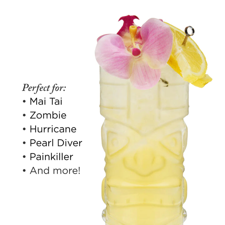 Viski Pacific Crystal Tiki Glasses