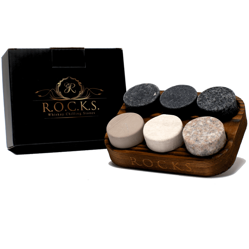 The Original ROCKS Set of 6 Whiskey Chilling Stones