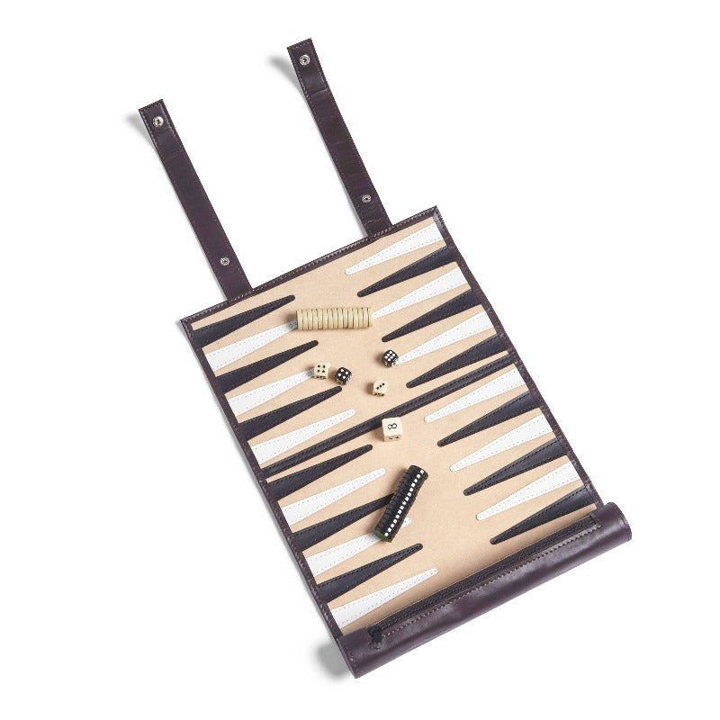 Brouk and Co. Roll up Backgammon set