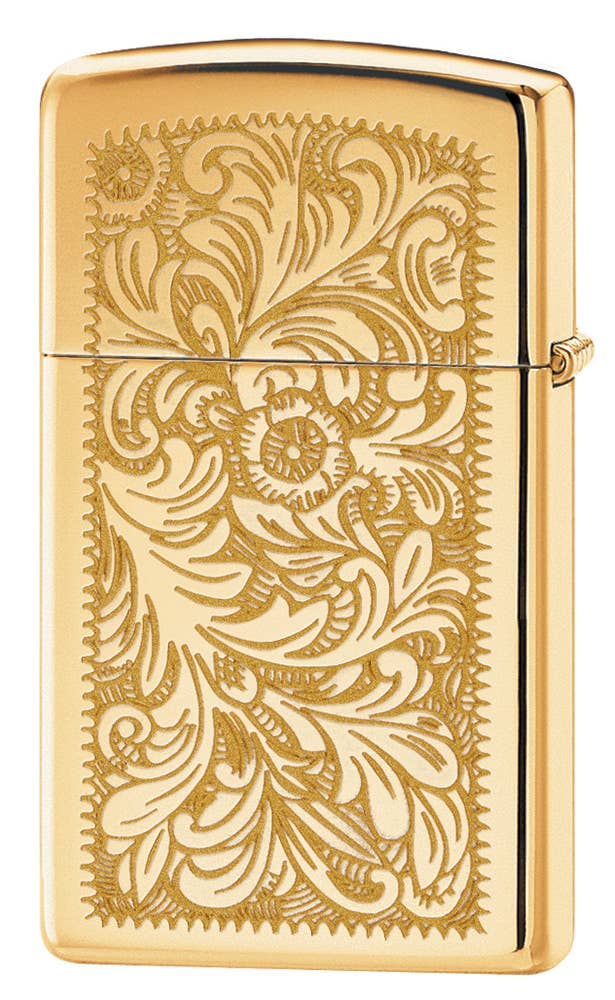 Zippo Lighters | Slim Brass Venetian