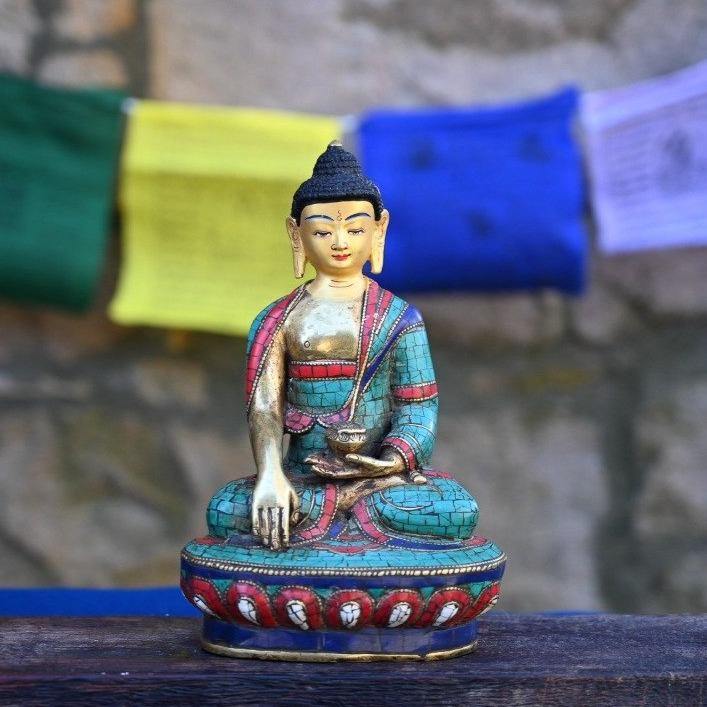 Large Buddha Stone Statue - the five clouds