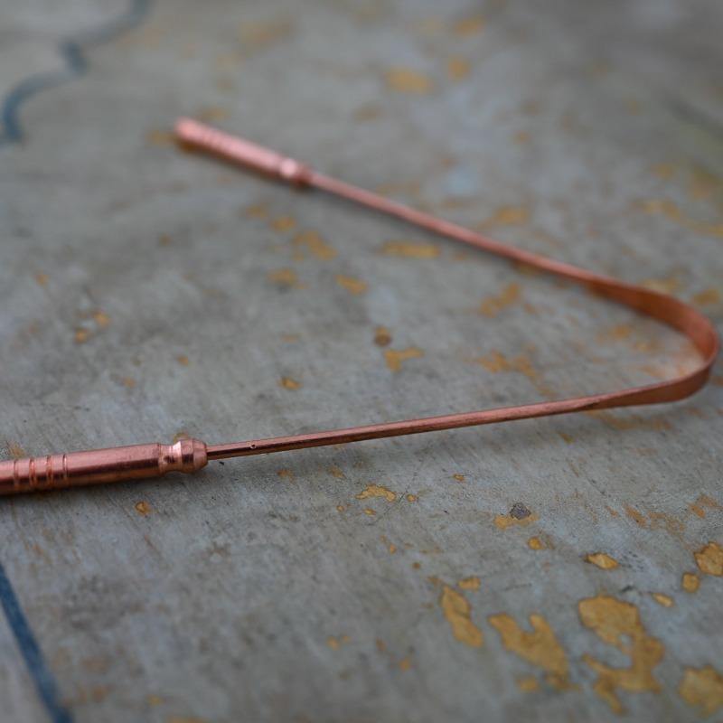 Copper Tongue Scraper - the five clouds