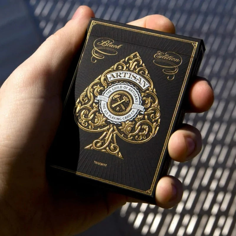 Theory11 Artisan Spielkarten Schwarz - Premium Poker Karten Aus USA