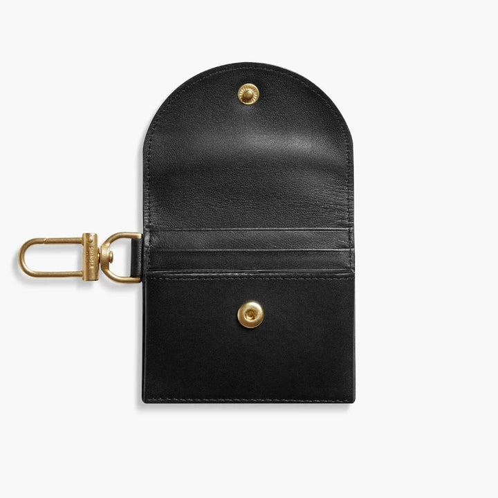 Shinola Birdy Natual Leather Keychain Card Case