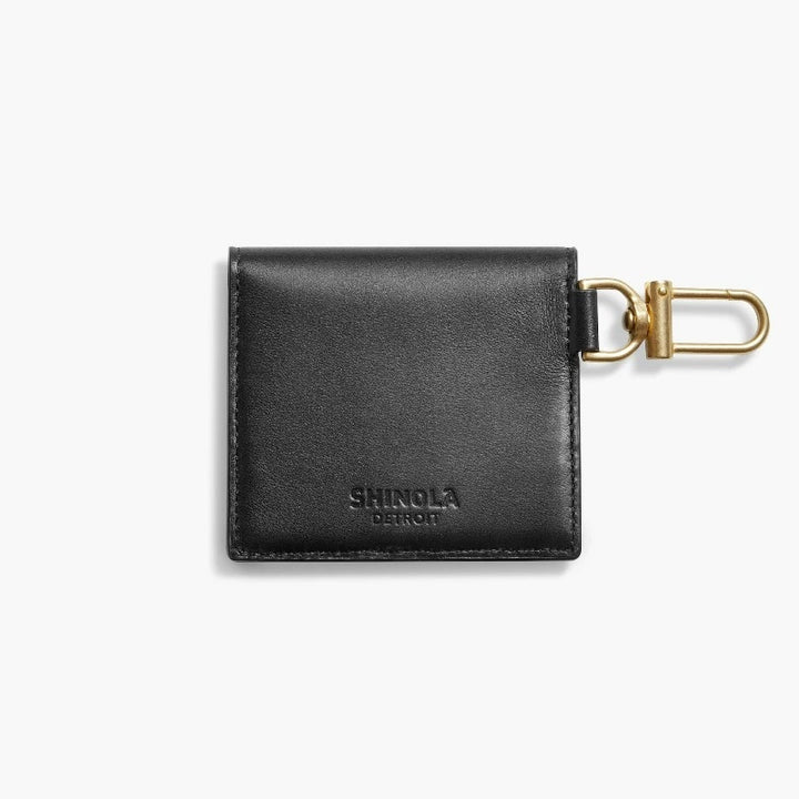 Shinola Birdy Natural Leather Keychain Card Case