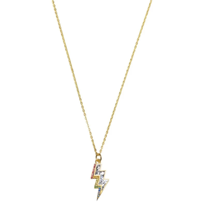 Shana Gulati Rishi Bolt Rainbow Pendant