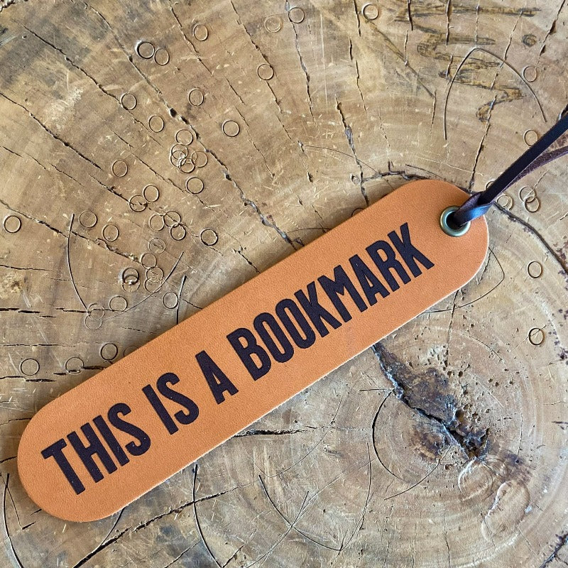 Odin Leather Goods "This is a Bookmark" Leather Bookmark