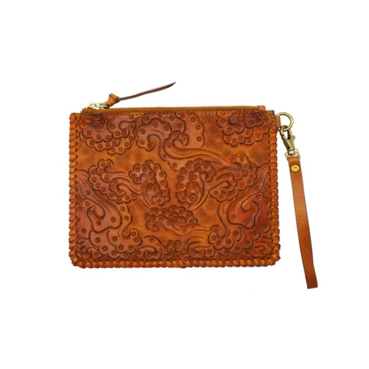 Sophie Cano Paris - Amdo Cognac Leather Pouch