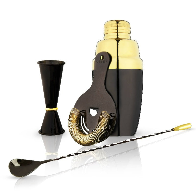 Viski Two Toned Barware Set