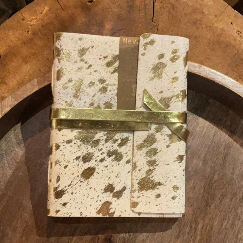 Lamali Gold & Leather Nevada Notebook