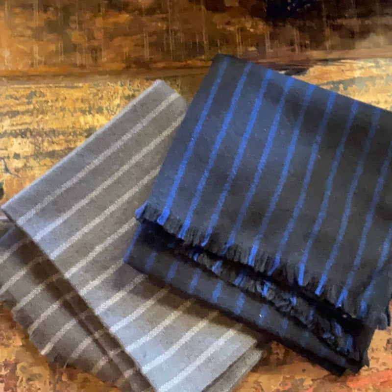 Portolano 100% Cashmere Striped Pashmina Scarf