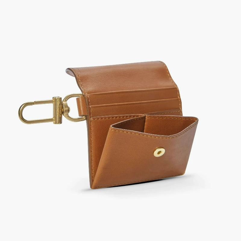 Shinola Birdy Natural Leather Keychain Case