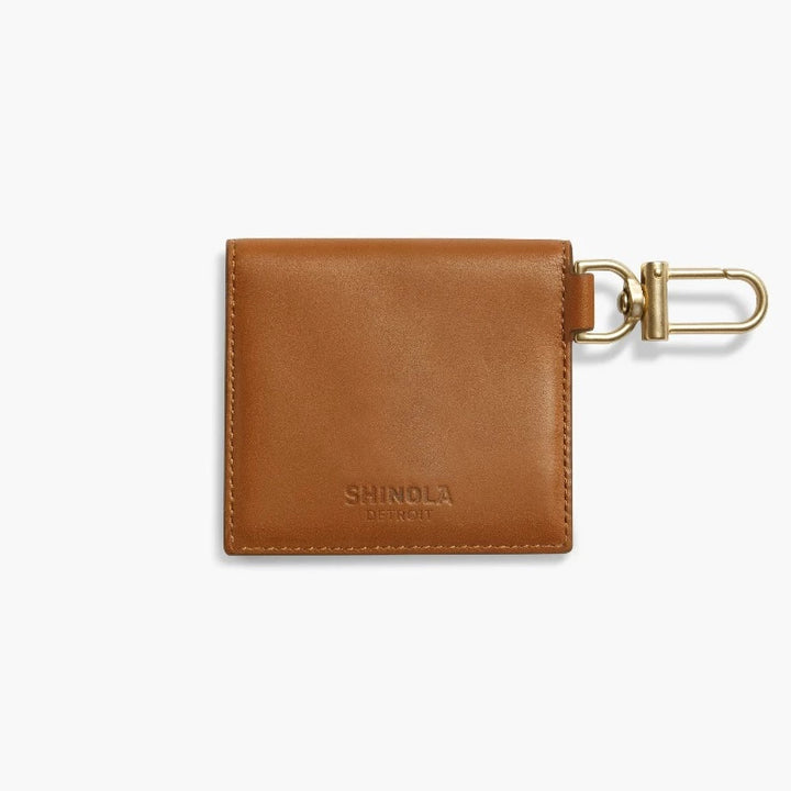 Shinola Birdy Leather Keychain Card Case