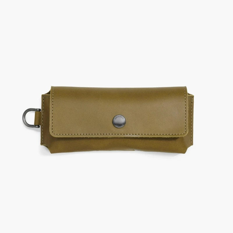Shinola Leather Utility Sunglass Case