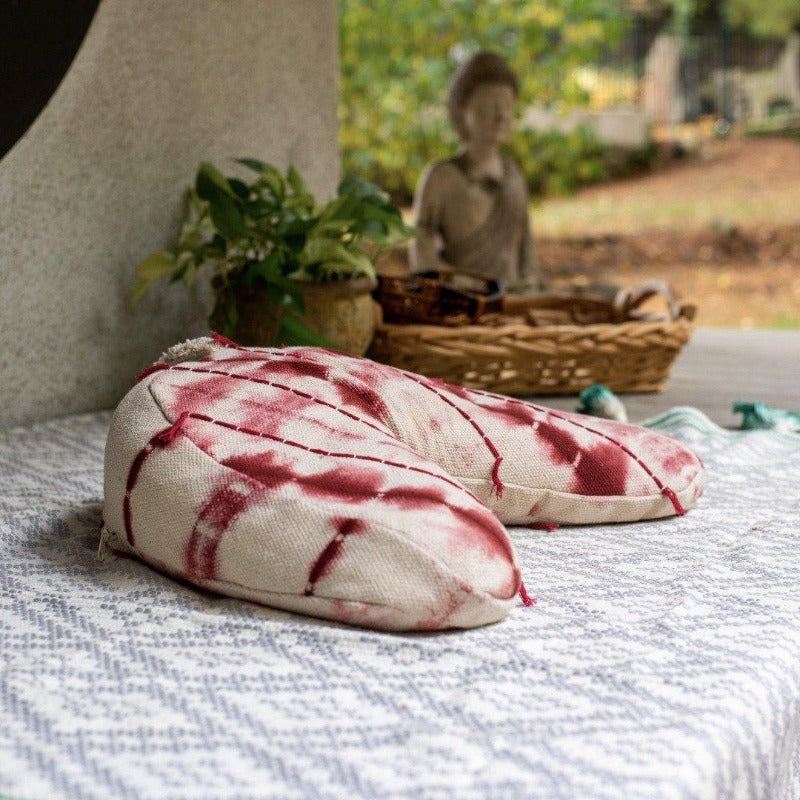 Crescent Shaped Meditation Cushion - the five clouds