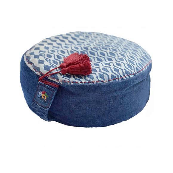 Round Eclipse Moon Buckwheat Meditation Cushion - the five clouds