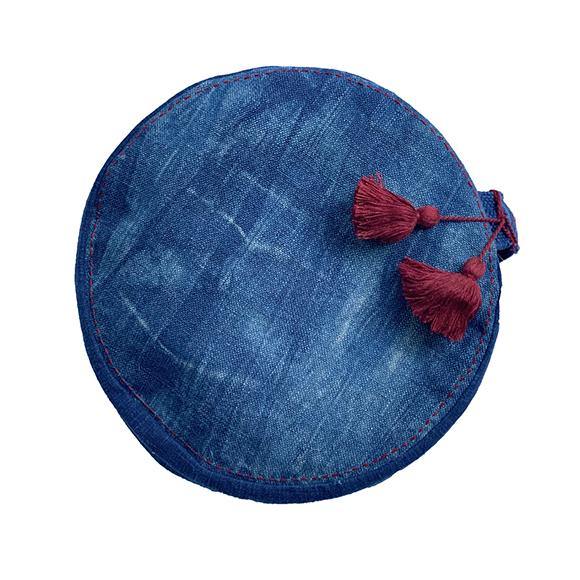 Round Eclipse Moon Buckwheat Meditation Cushion - the five clouds