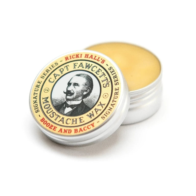 Captain Fawcett Booze & Baccy Moustache Wax