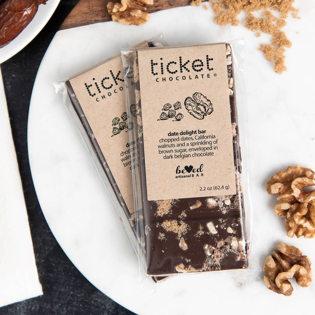 Ticket Chocolate - Artisan Chocolate Bars - Beloved Bars - Chocolate Candy Gift